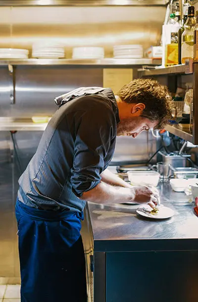 Professional Chef in Commercial Kitchen