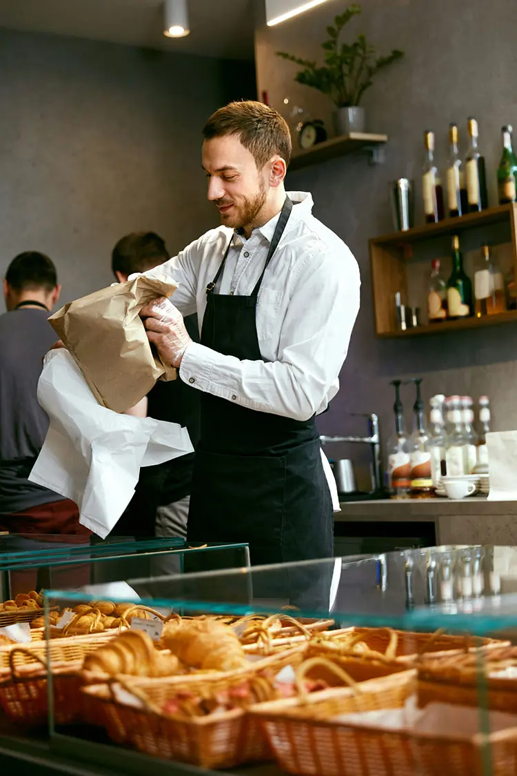 Professional chef in kitchen
