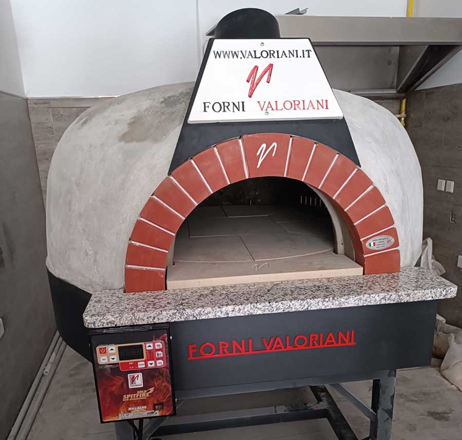 Valoriani wood-burning pizza oven installed at Vivilo Restaurant, Sannat, Gozo