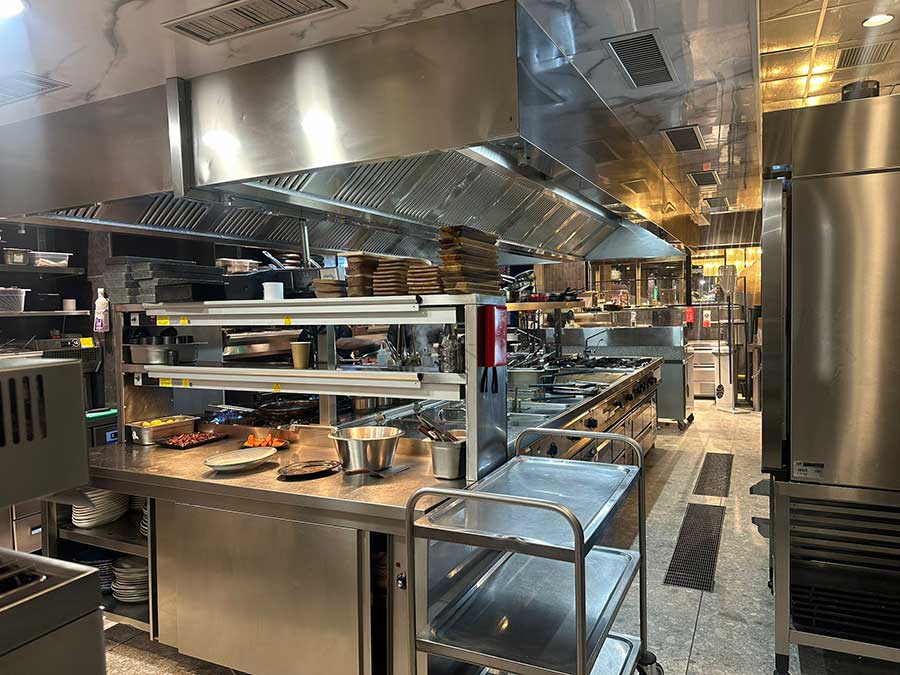 Unox ChefTop X combi ovens and kitchen equipment at Festacci restaurant