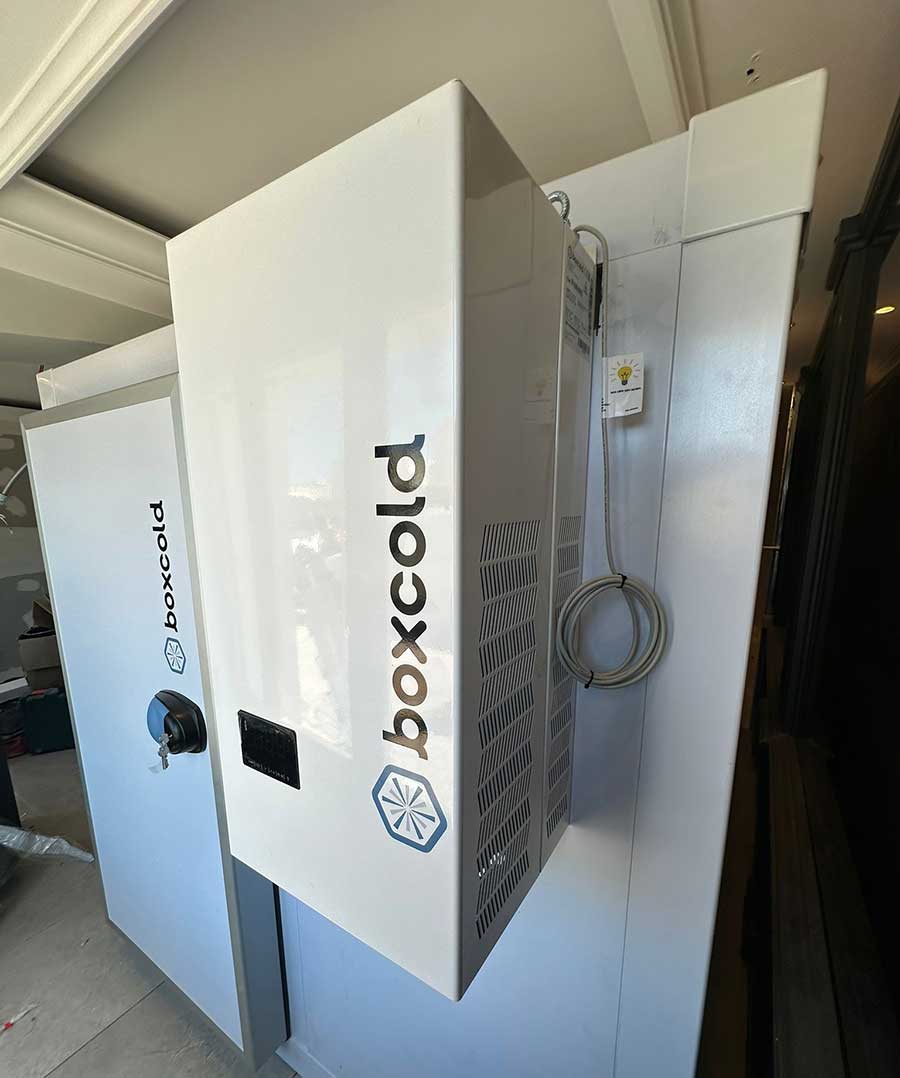 Boxcold walk-in cold room installation in a commercial kitchen in Malta