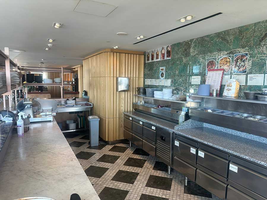 Bertos S900 cooking island installed in the main kitchen at Cabana Club, ME Malta