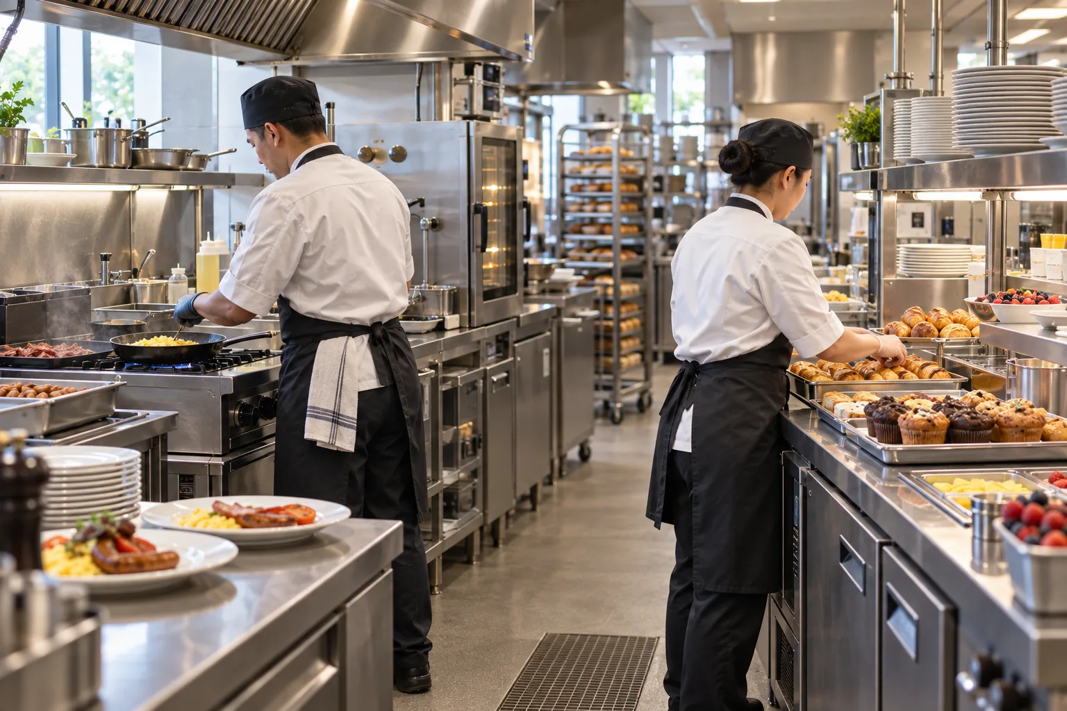 Building a Hotel Breakfast Kitchen