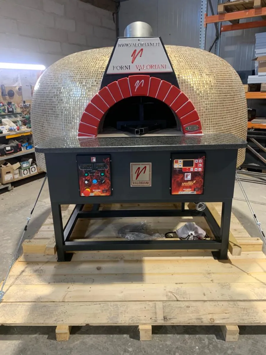 VALORIANI PROFESSIONAL ROTANTE 100 OVEN GAS/WOOD + HEAVY DUTY STAND