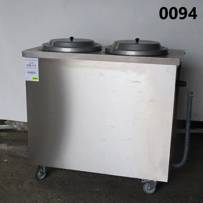 Heated plate dispenser trolley for 2x 50 plates Ø240-320 mm - DAMAGED
