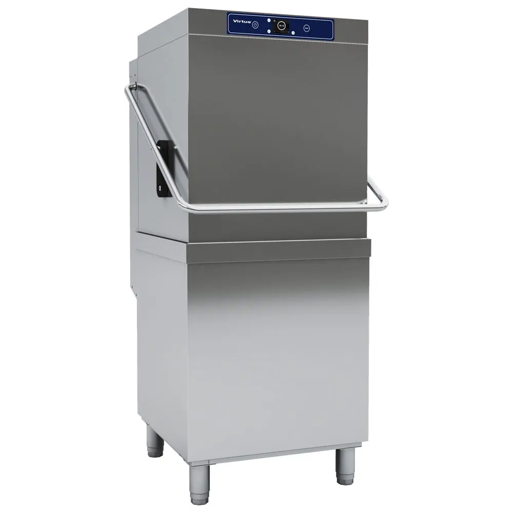 Hood dishwasher with drain pump, digital, rack 50x50 cm, max h=44 cm