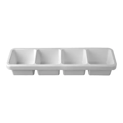 WHITE CONDIMENT HOLDER