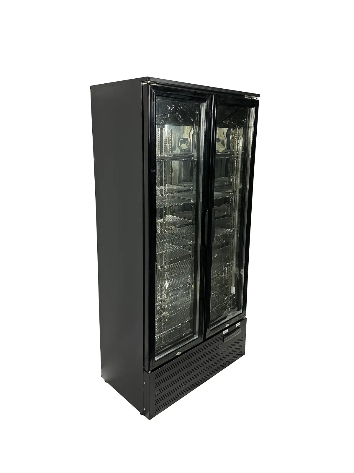 COMBISTEEL UPRIGHT BLACK BACKBAR COOLER 2 GLASS DOORS - 90X52X185CM