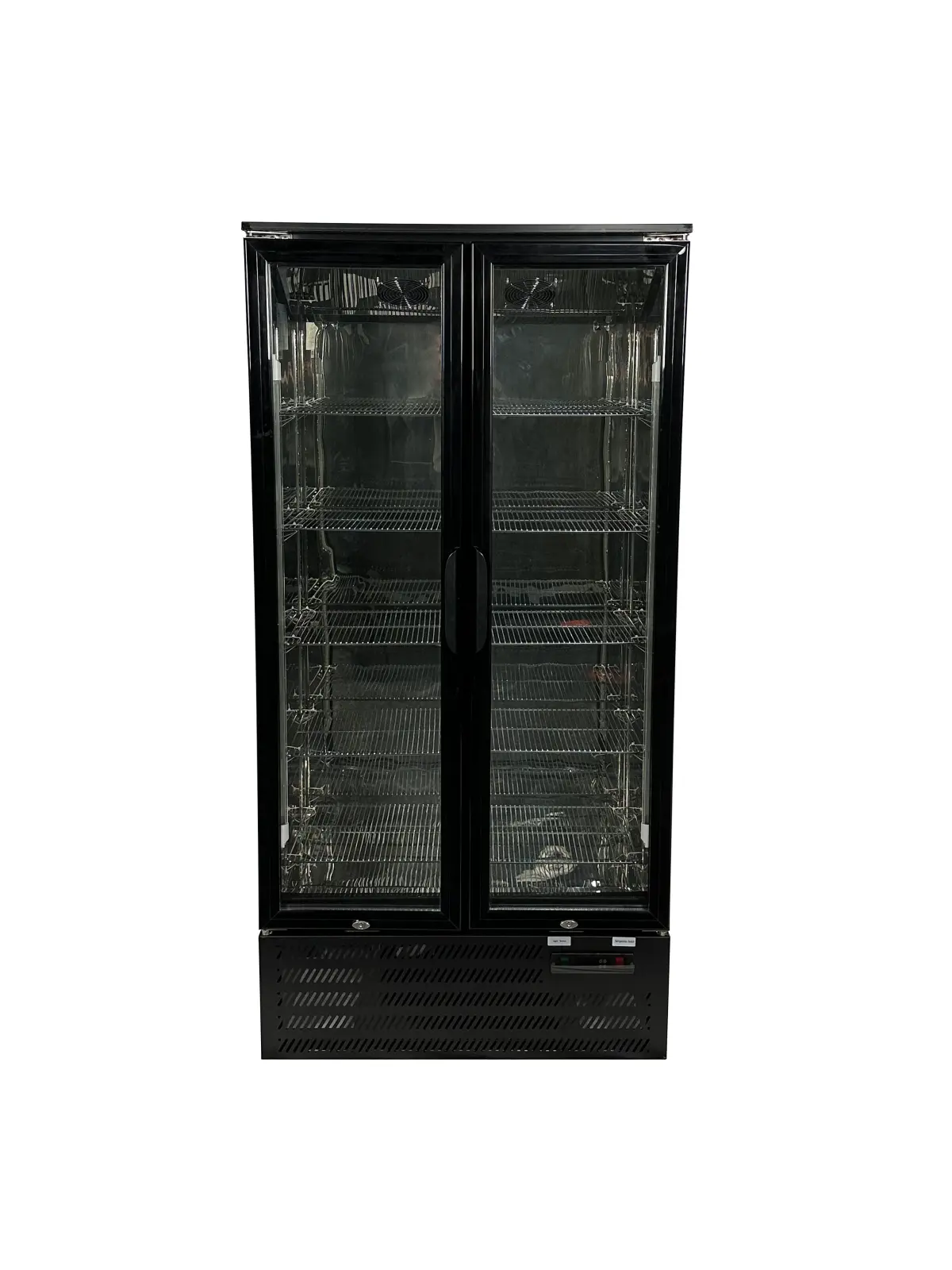 COMBISTEEL UPRIGHT BLACK BACKBAR COOLER 2 GLASS DOORS - 90X52X185CM