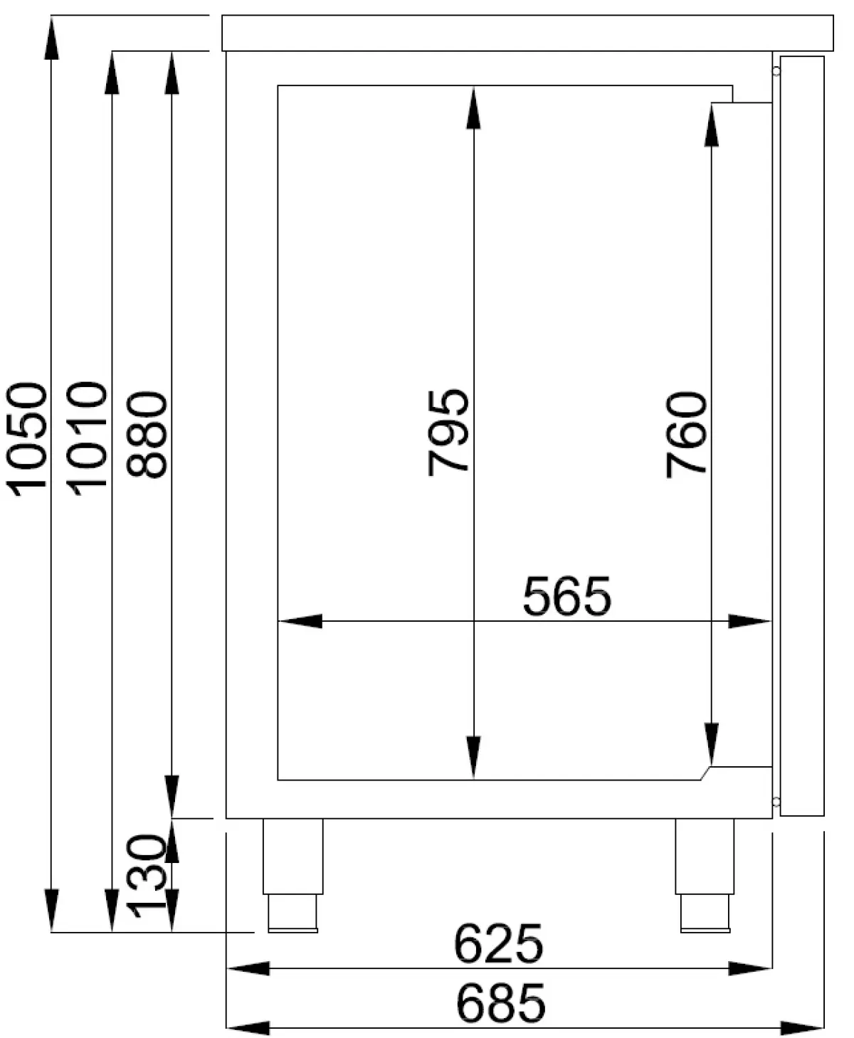BEER COUNTER 3 DOORS 1R