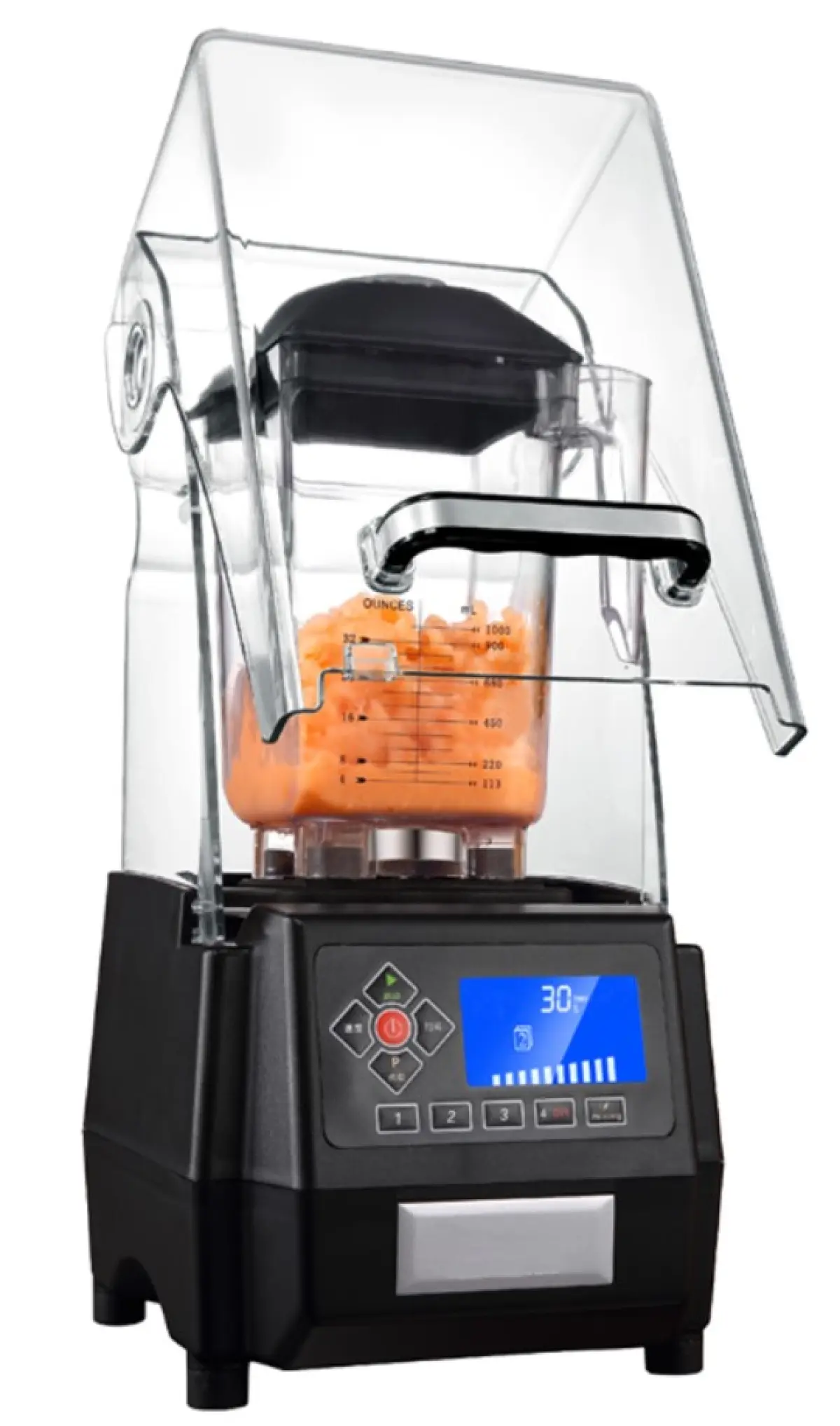 BLENDER WITH NOISE REDUCTION HOOD