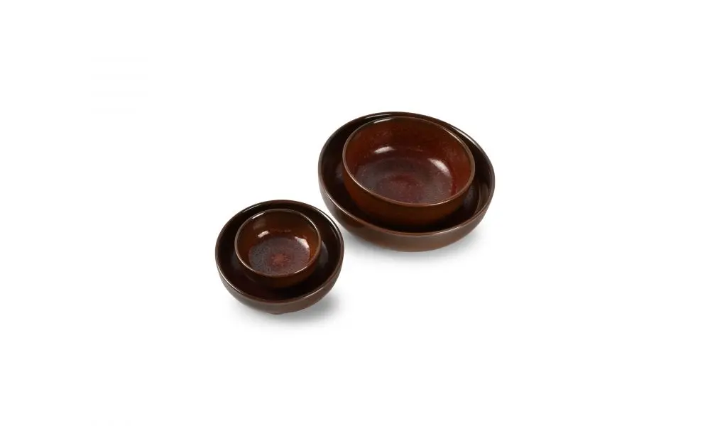 Bowl 10xH3cm red Tapa