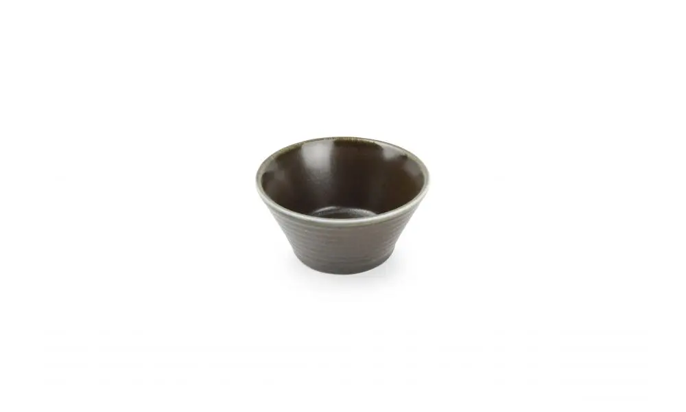 Bowl 10xH5cm conical black Line