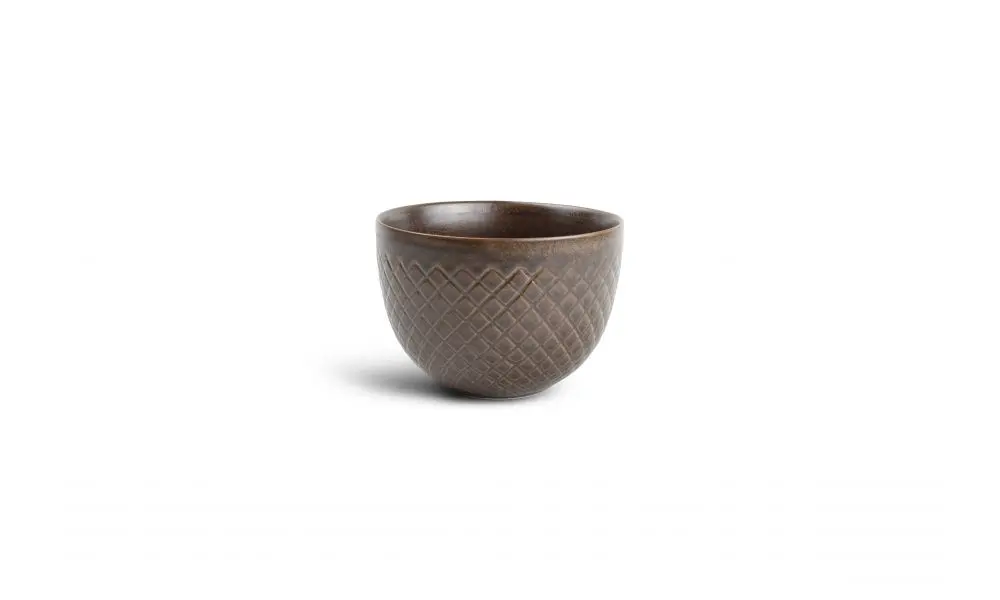 Bowl 12xH8,5cm diamond copper Brass