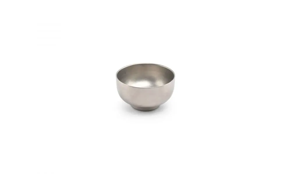 Bowl 13xH7,5cm double wall vintage silver Host
