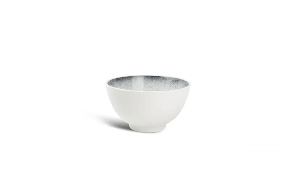 Bowl 14xH7,5cm black speckled Dusk
