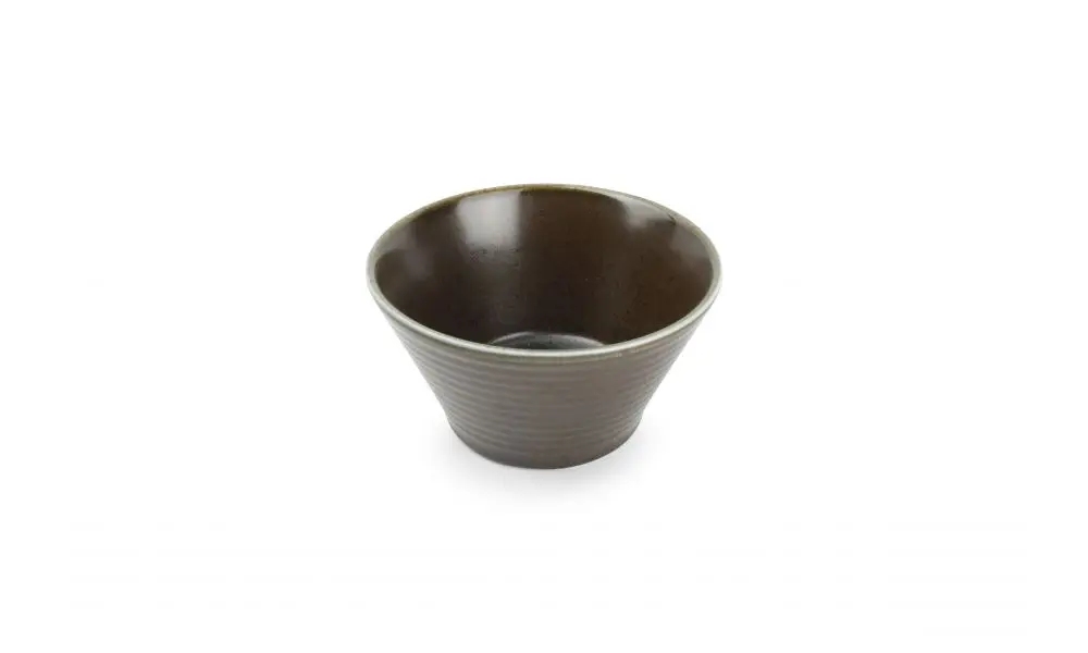 Bowl 15xH8cm conical black Line