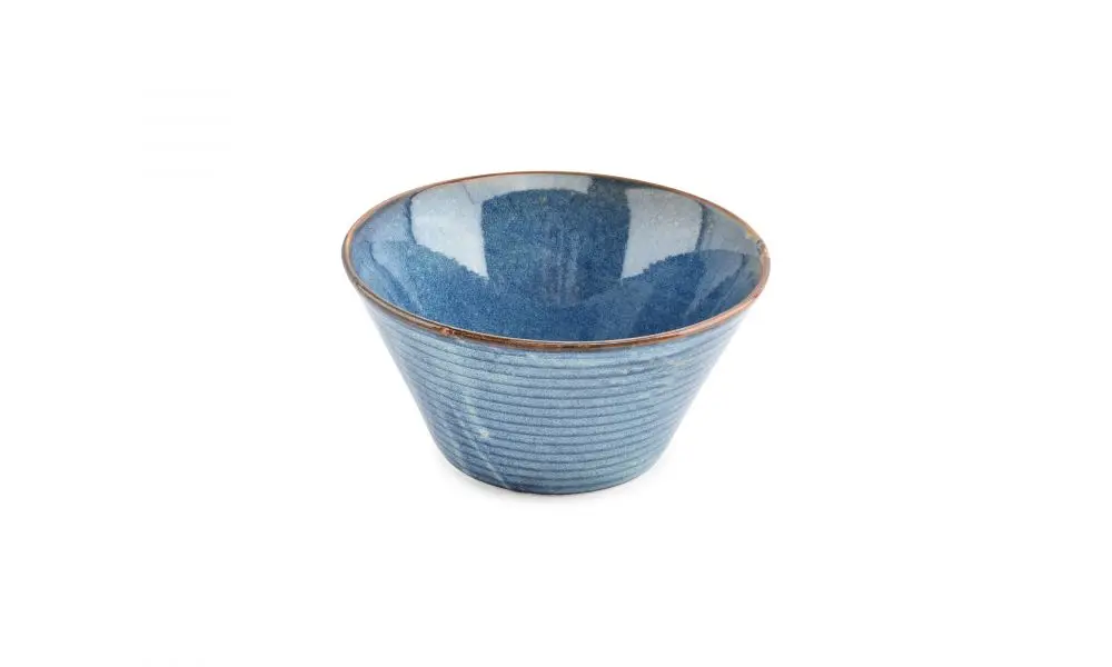 Bowl 21,5xH11cm conical blue Line