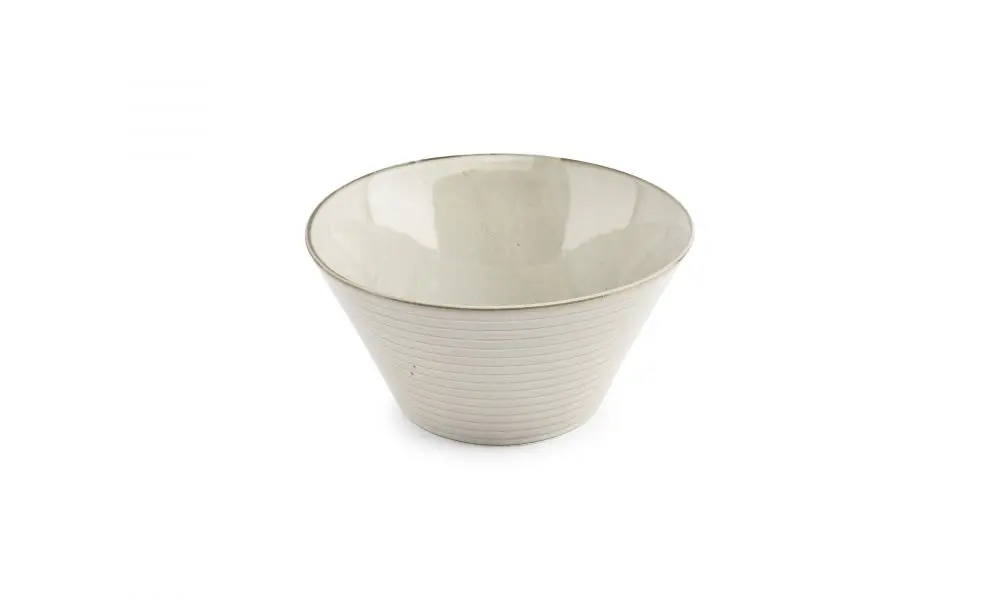 Bowl 21,5xH11cm conical grey Line