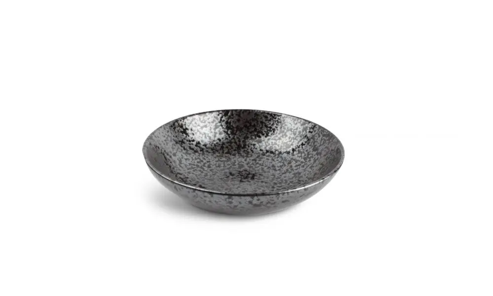 Bowl 22,5xH7cm black Oxido