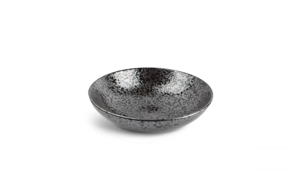 Bowl 22,5xH7cm black Oxido
