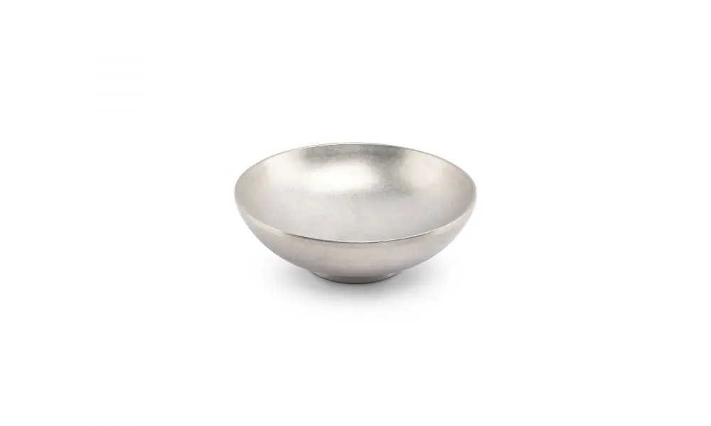Bowl 22xH7,5cm double wall vintage silver Host