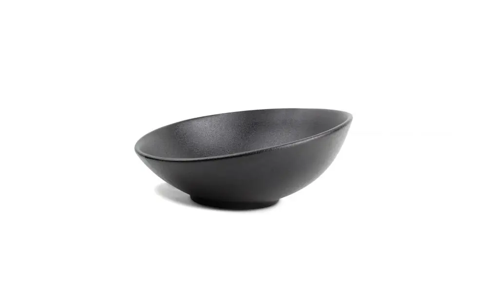 Bowl 24xH5/10cm black Dusk