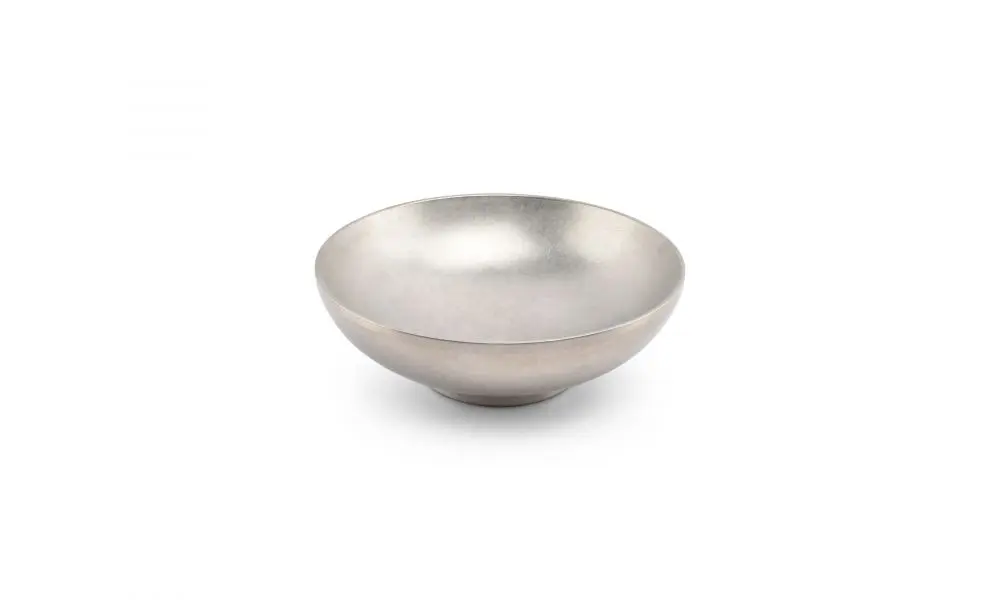 Bowl 24xH8cm double wall vintage silver Host