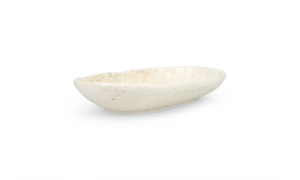 Bowl 27,5x19,5xH5cm beige Vita