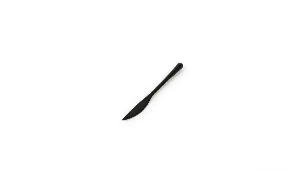 Butter knife matte black Revive - set/6