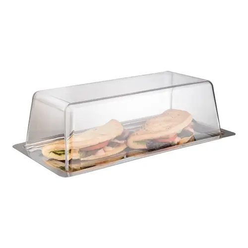 RECT CAKE TRAY + COVER 34X17CM
