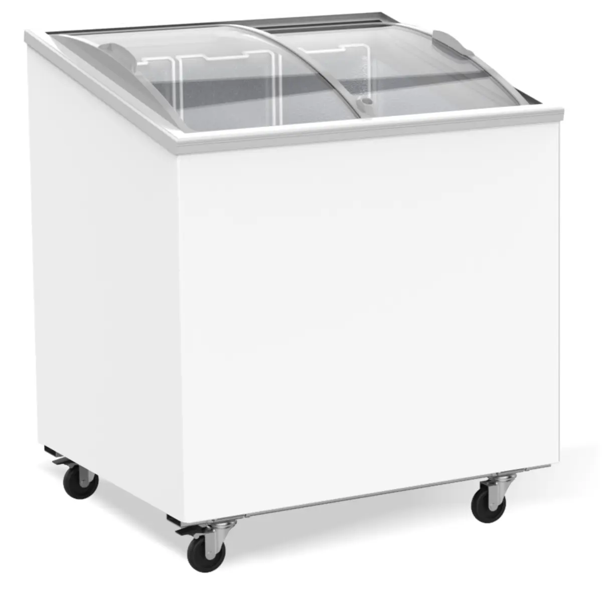 COMBISTEEL CHEST FREEZER GLASS SLIDING TOP - 88X66X77CM