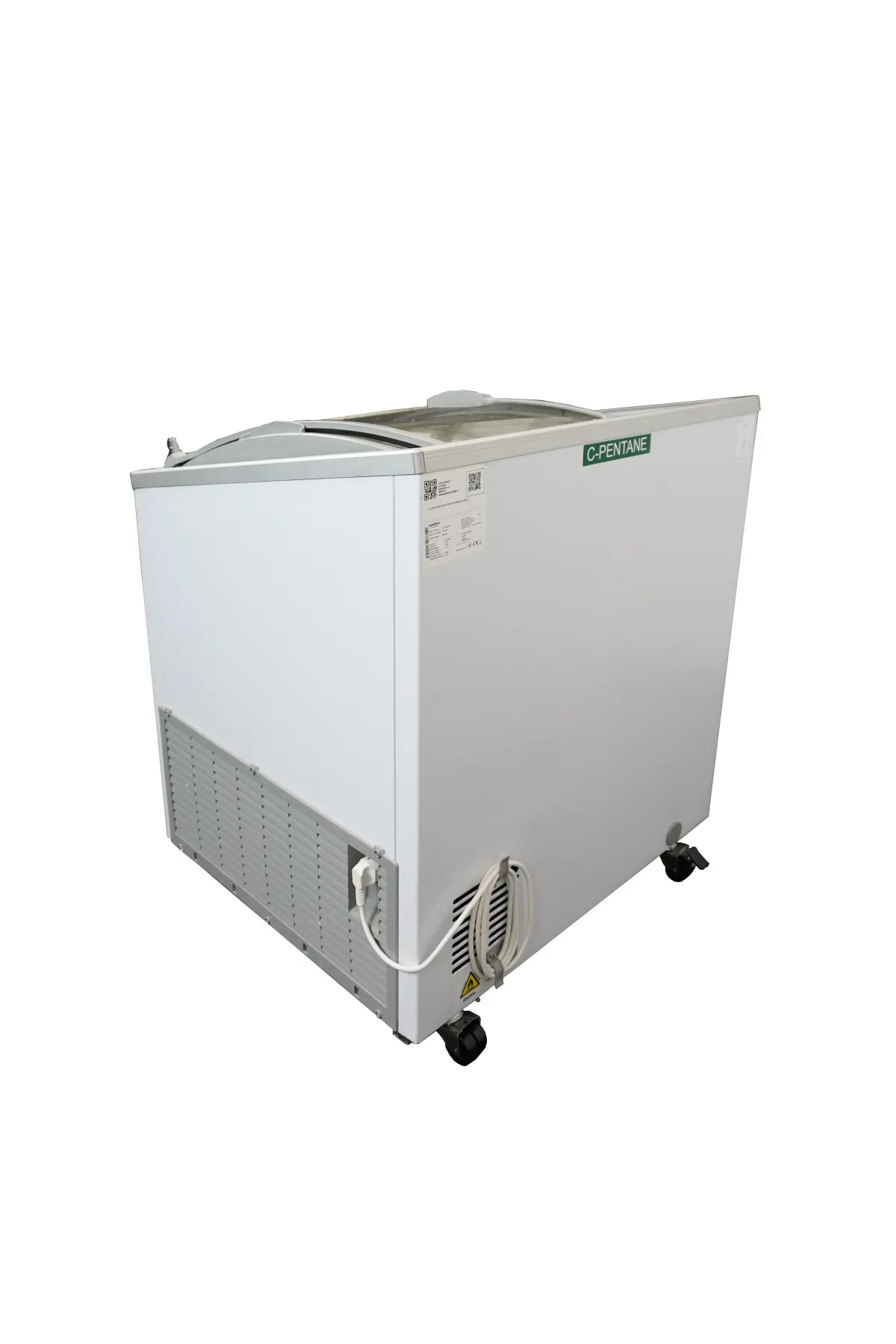 COMBISTEEL CHEST FREEZER GLASS SLIDING TOP - 88X66X77CM