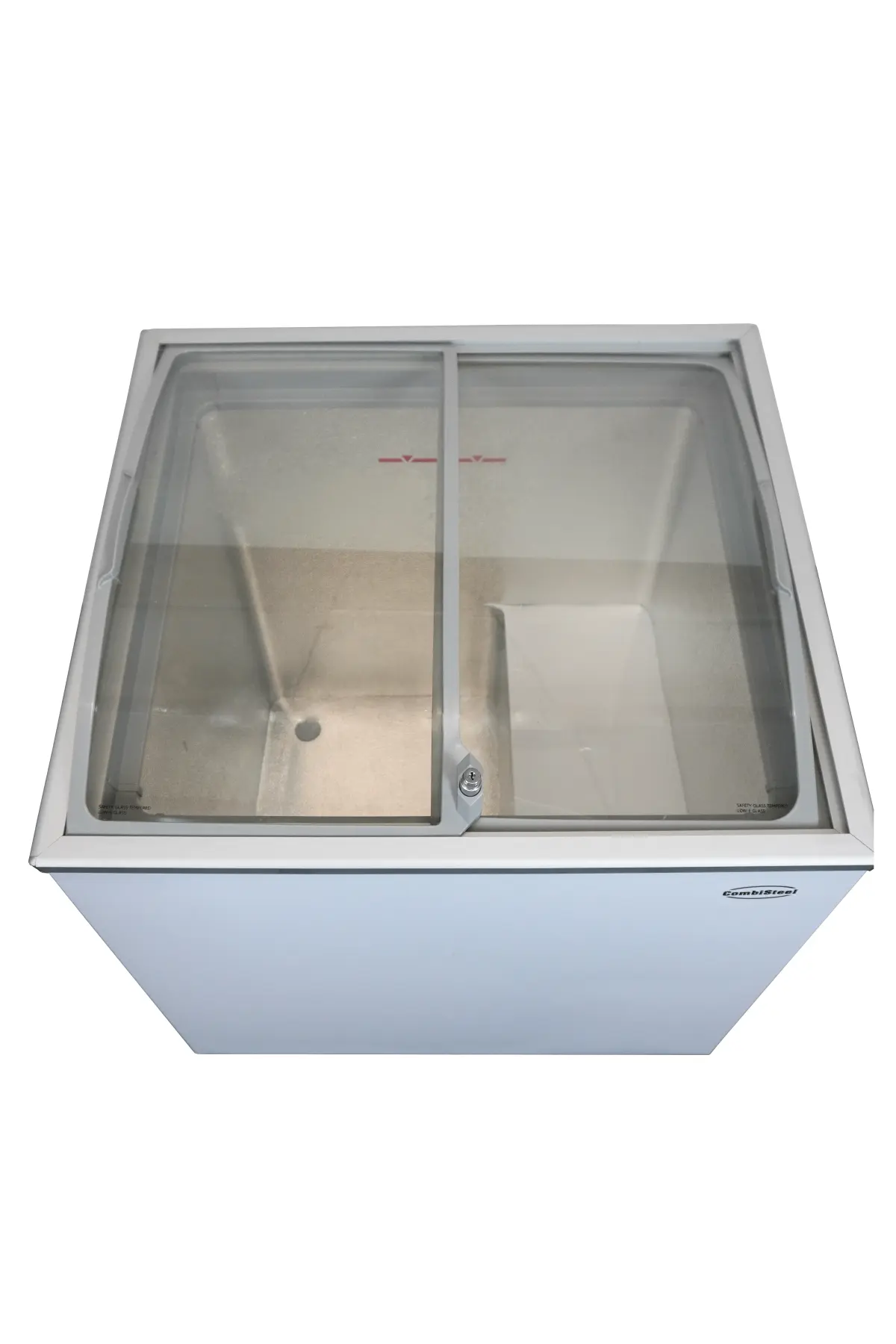 COMBISTEEL CHEST FREEZER GLASS SLIDING TOP - 88X66X77CM
