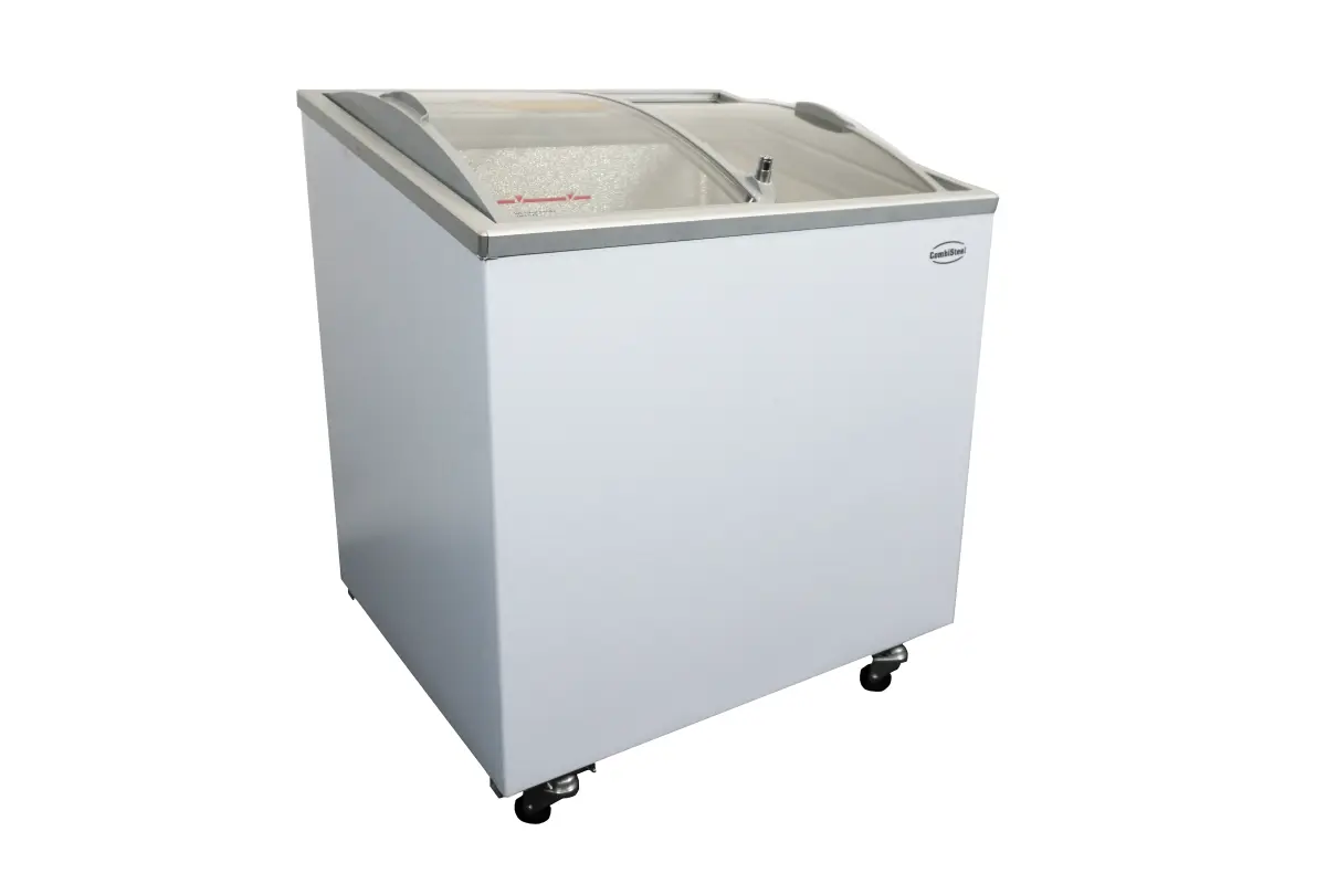 COMBISTEEL CHEST FREEZER GLASS SLIDING TOP - 88X66X77CM