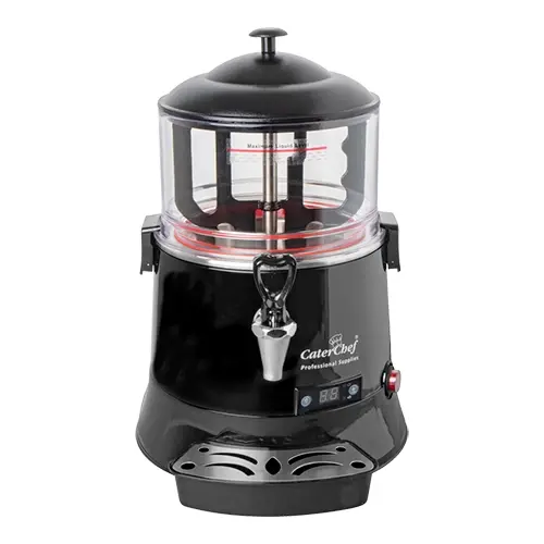 CATERCHEF HOT CHOCOLATE DISPENSER 5 LITERS + DRIP TRAY - BLACK FINISH