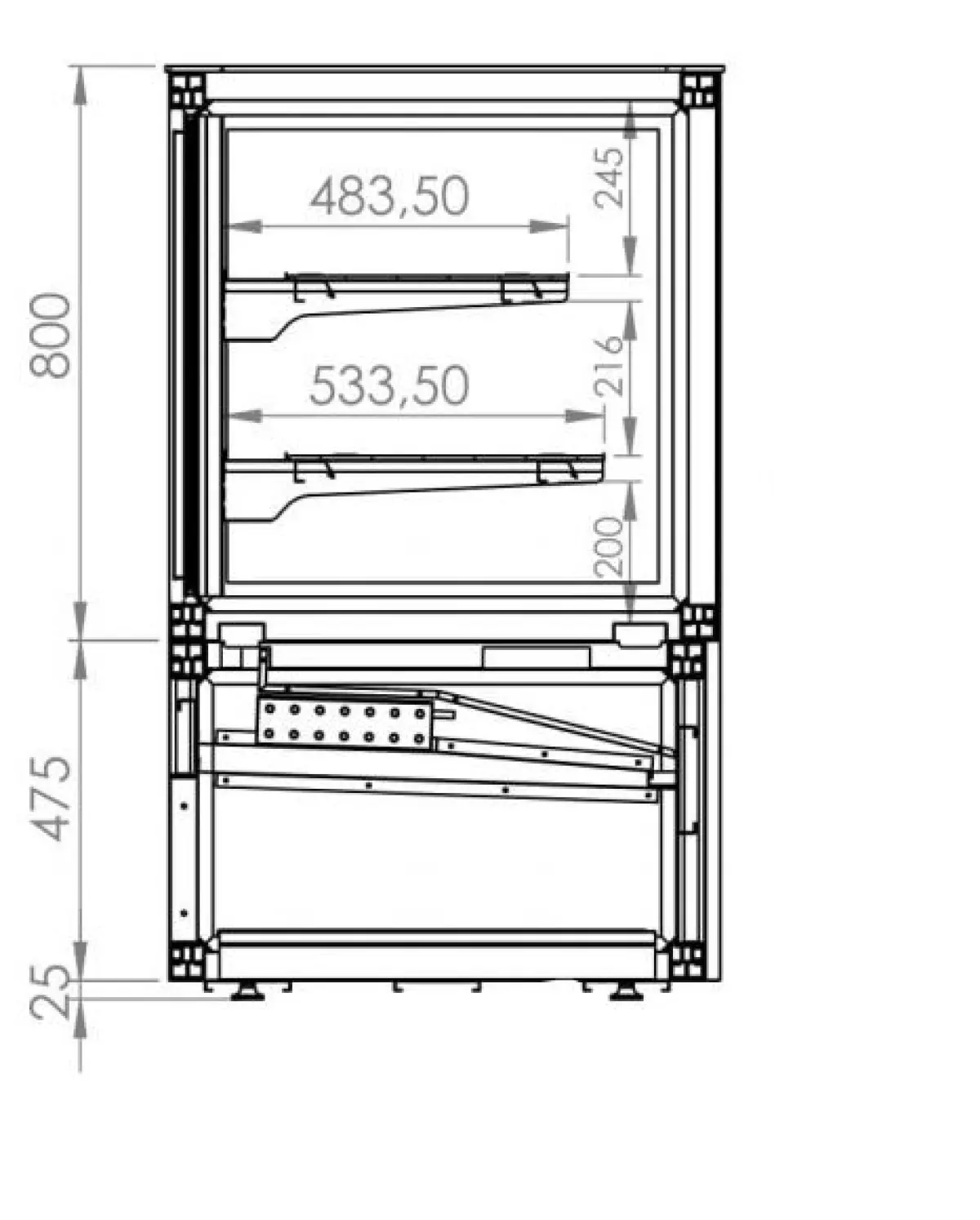 COLD DISPLAY 750L