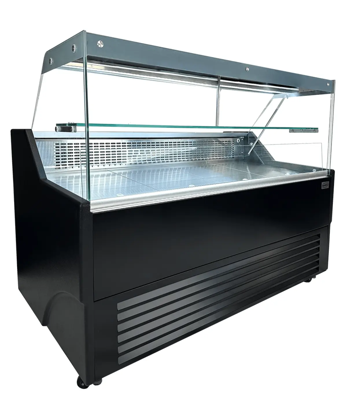 COMBISTEEL WESLEY REFRIGERATED MEAT COUNTER + BOTTOM STORAGE - 159X90X120CM - BLACK FINISH
