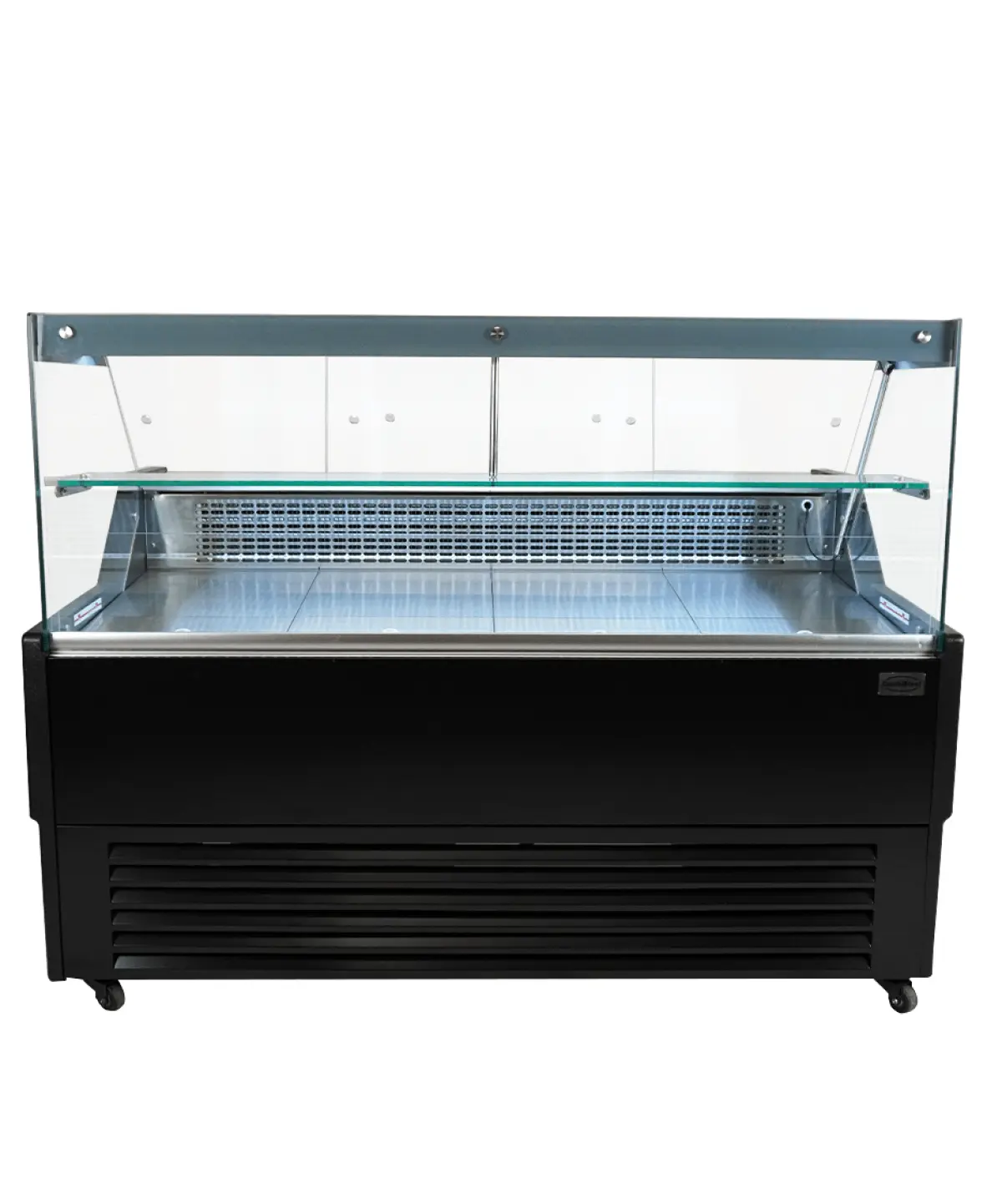 COMBISTEEL WESLEY REFRIGERATED MEAT COUNTER + BOTTOM STORAGE - 159X90X120CM - BLACK FINISH