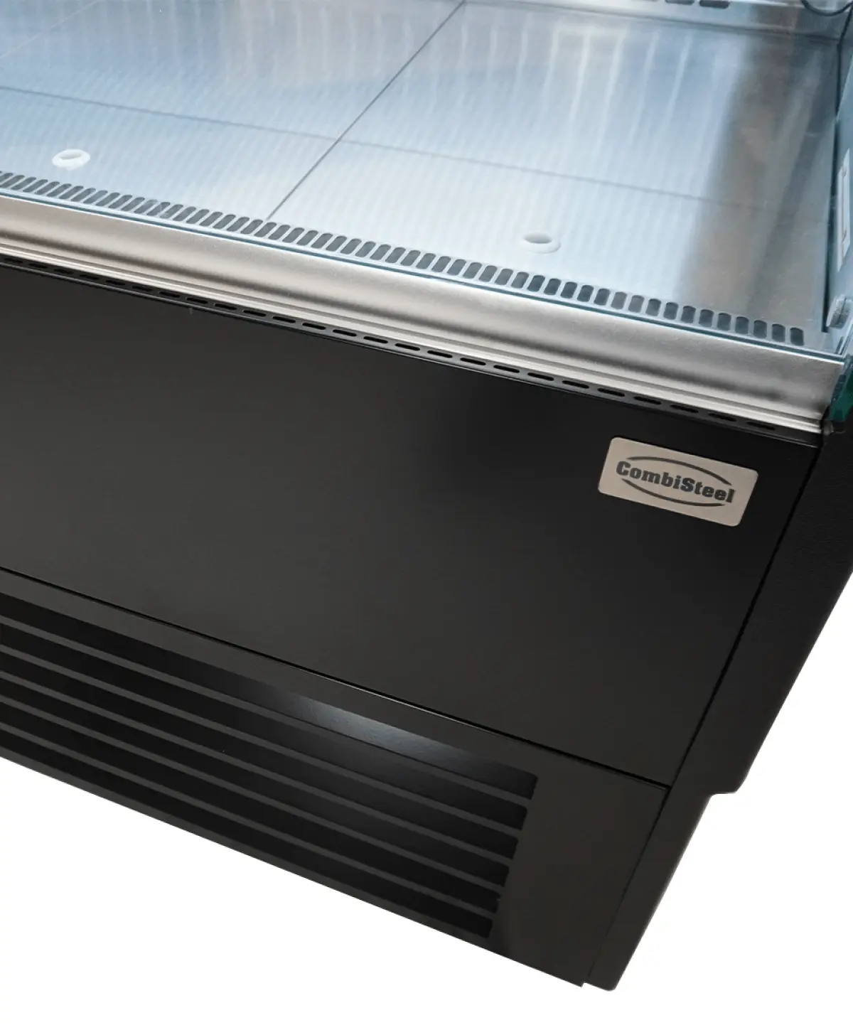 COMBISTEEL WESLEY REFRIGERATED MEAT COUNTER + BOTTOM STORAGE - 159X90X120CM - BLACK FINISH