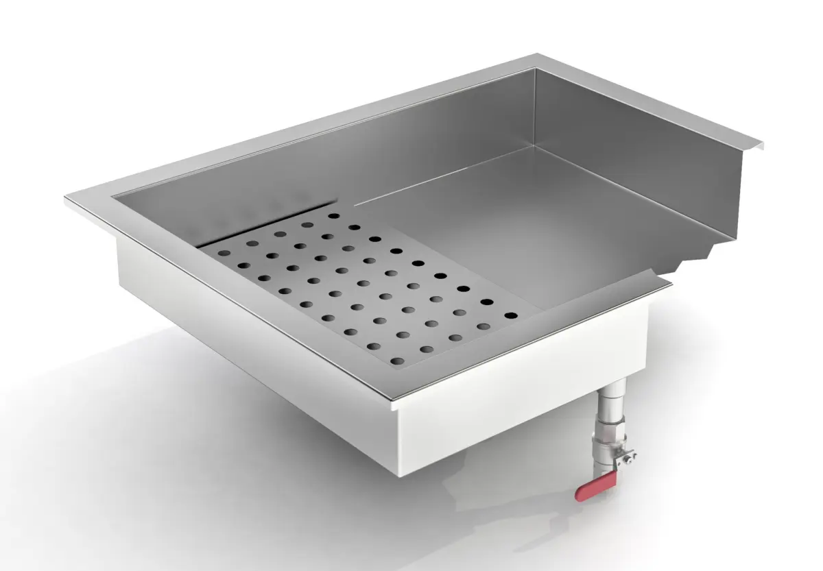 S/STEEL DROP-IN ICE WELL - 17CM