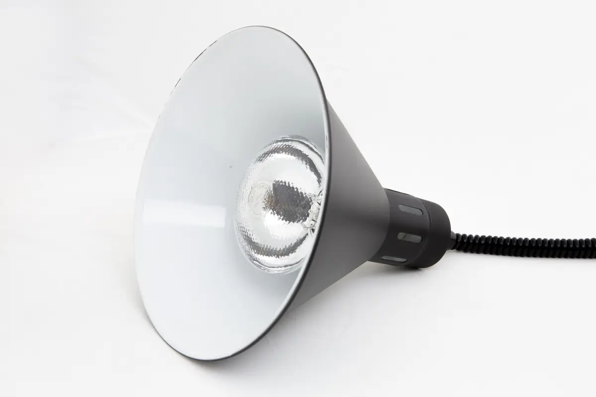COMBISTEEL TELESCOPIC BLACK HEAT LAMP + BULB