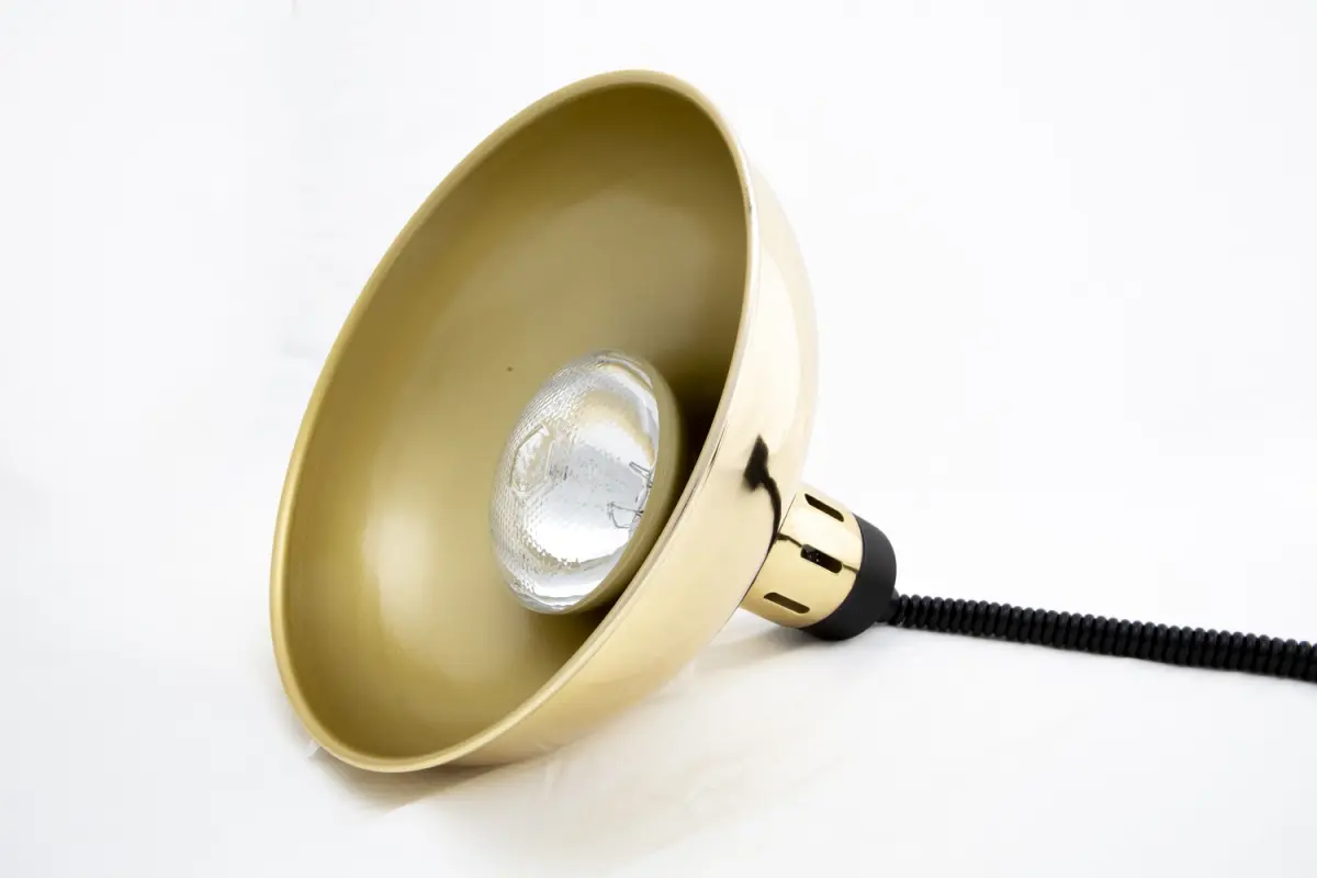 COMBISTEEL ADJUSTABLE HEAT LAMP GOLD FINISH 60-180CM