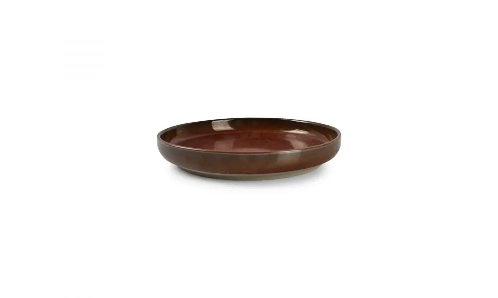 Deep plate 20xH3cm red Tapa