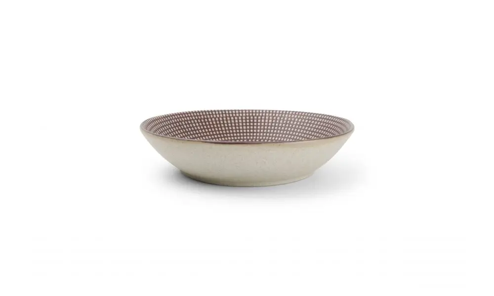 Deep plate 21,5x4,5cm aubergine Mosaic