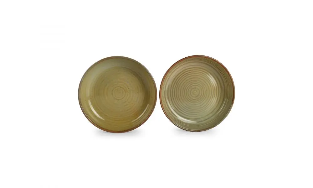Deep plate 22xH4,5cm beige Escura