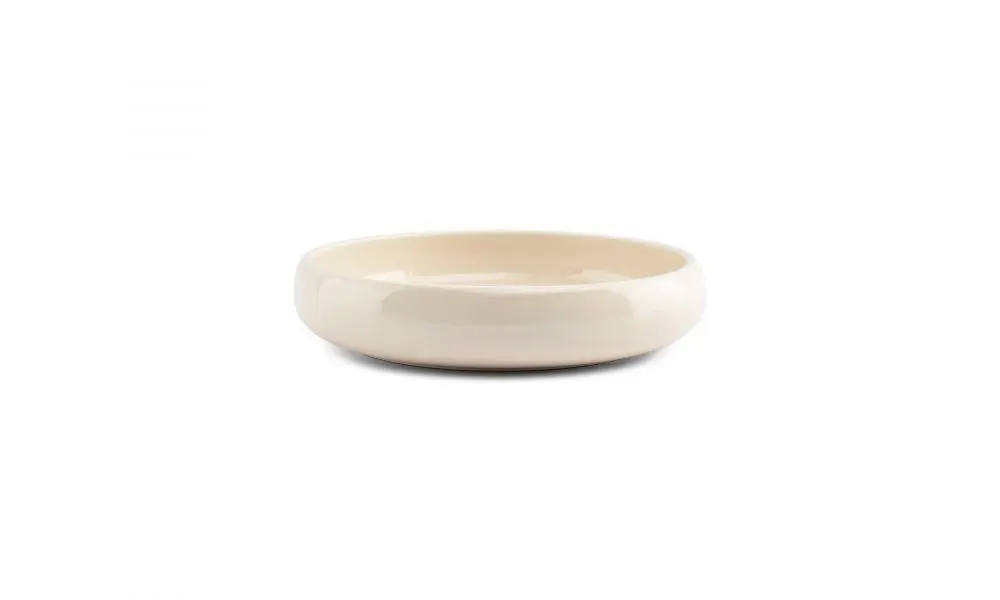 Deep plate 23xH5cm vanilla Curvo