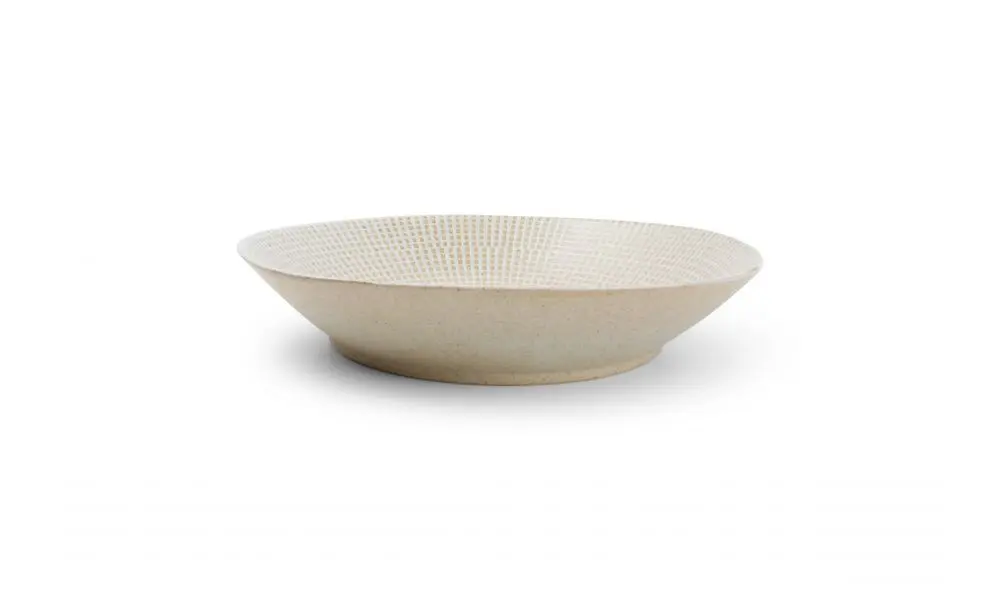 Deep plate 24,5x5cm almond Mosaic