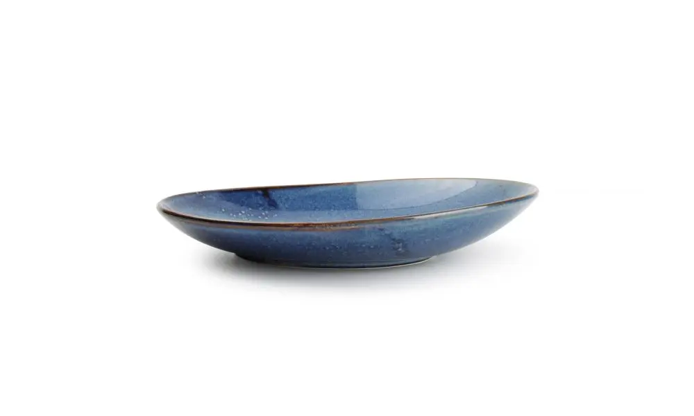 Deep plate 30x21xH3,7/5,5cm blue Nova