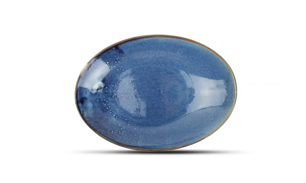 Deep plate 30x21xH3,7/5,5cm blue Nova